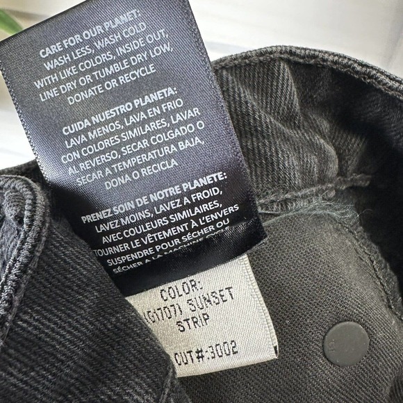 NWOT GRLFRND The Hailey Low Rise Boot Jeans Slit Hem Sunset Strip Black Size 27 - Picture 13 of 13